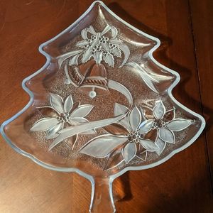 Vintage Christmas tree platter